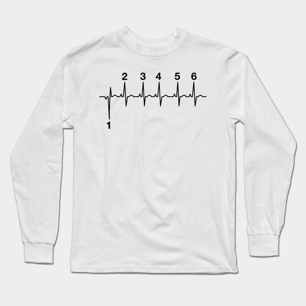 Motorcycle Gear Shift Lifeline Long Sleeve T-Shirt by Dirt Bike Gear